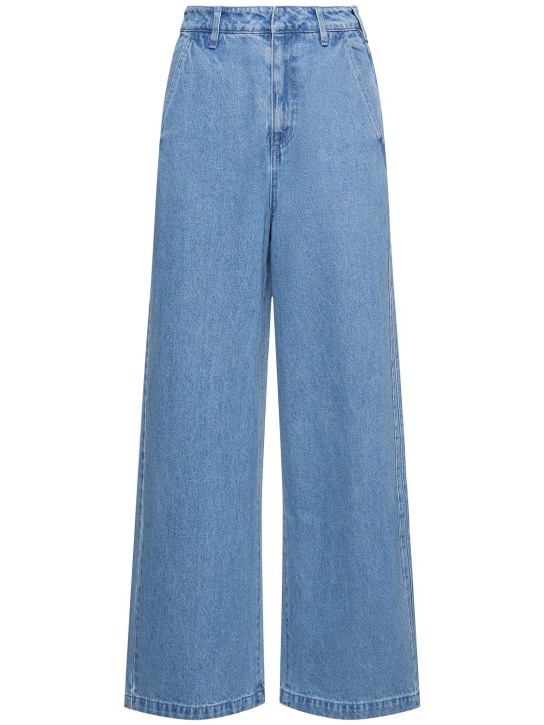 adidas Originals: Gestreifte Jeans „3“ - Hellblau - women_0 | Luisa Via Roma