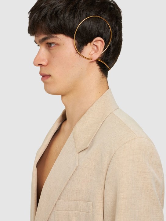 Panconesi: Spina Upside Down XL hoop earrings - men_2 | Luisa Via Roma