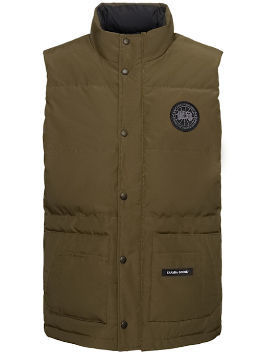 Canada Goose: Freestyle Crew cotton blend down vest - men_0 | Luisa Via Roma