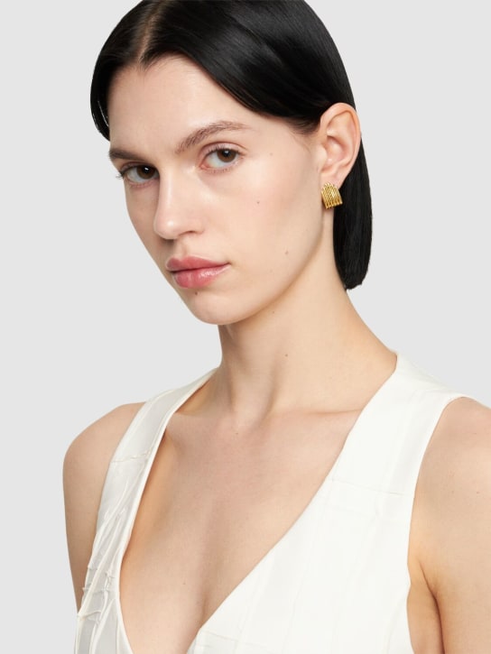 Federica Tosi: Lea Lobo earrings - Gold - women_1 | Luisa Via Roma
