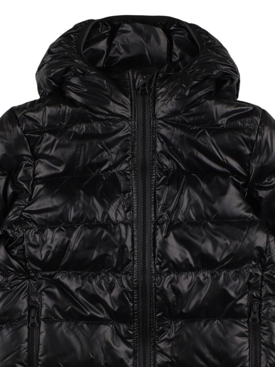 Canada Goose: Crofton Artic tech nylon down jacket - Black - kids-girls_1 | Luisa Via Roma