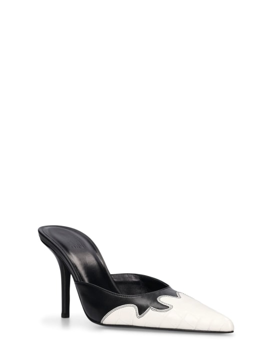 Gia Borghini: Zapatos mules de piel 85mm - women_1 | Luisa Via Roma
