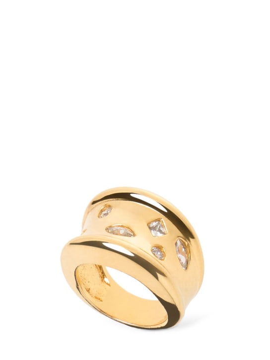 Timeless Pearly: Universal chunky ring - Gold/White - women_0 | Luisa Via Roma