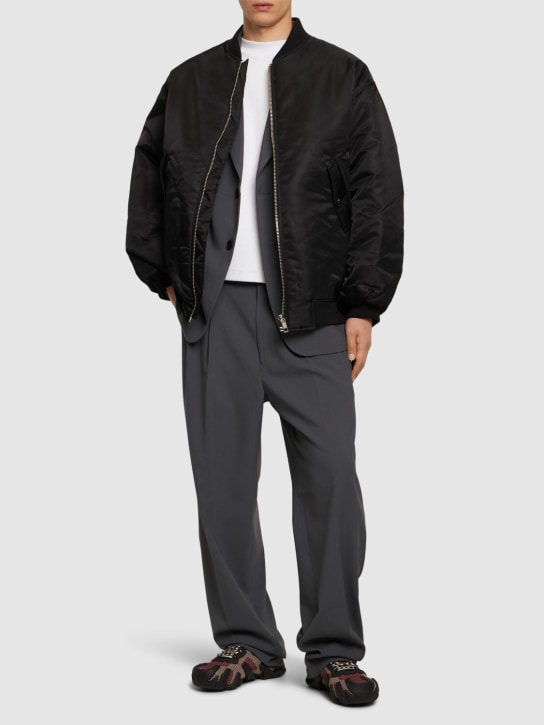 The Frankie Shop: Astra nylon bomber jacket - Black - men_1 | Luisa Via Roma