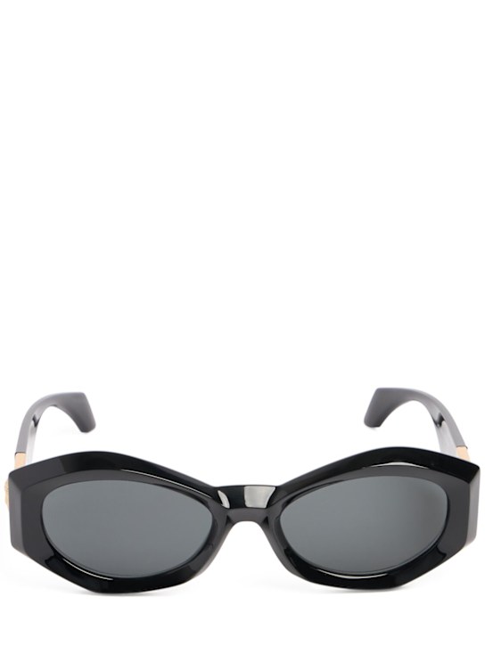 Versace: Oval acetate sunglasses - women_0 | Luisa Via Roma