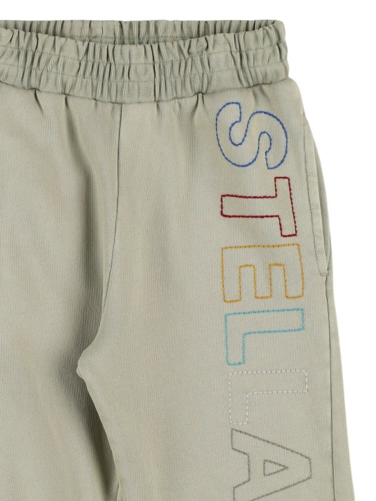 Stella Mccartney Kids: Pantalones de algodón - Verde - kids-boys_1 | Luisa Via Roma