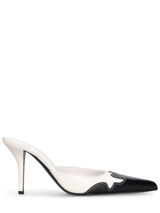 Gia Borghini: 85mm June leather mules - women_0 | Luisa Via Roma