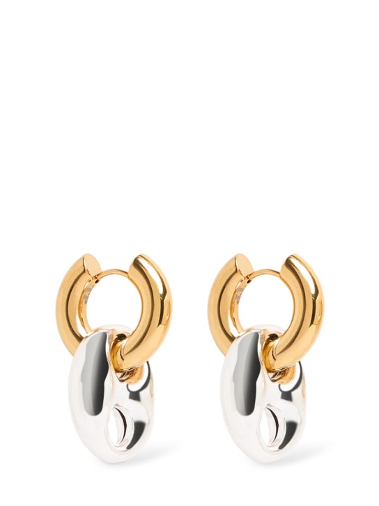 Timeless Pearly: Chain hoop earrings - women_0 | Luisa Via Roma