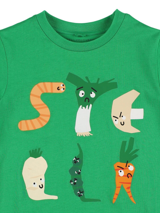 Stella McCartney Kids: コットンジャージーTシャツ - kids-boys_1 | Luisa Via Roma