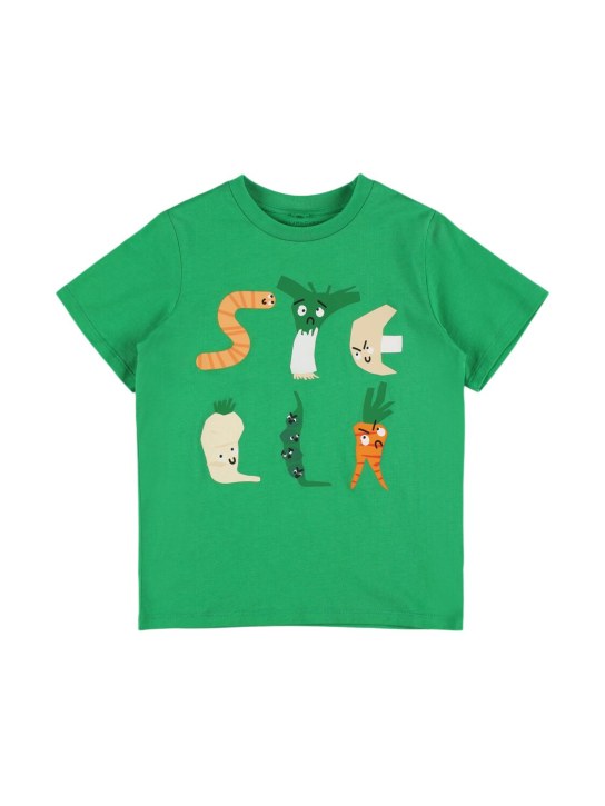Stella McCartney Kids: コットンジャージーTシャツ - kids-boys_0 | Luisa Via Roma