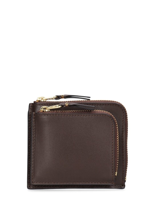 Comme des Garçons Wallet: Brieftasche mit Außentasche mit Reißverschluss - Braun - men_0 | Luisa Via Roma