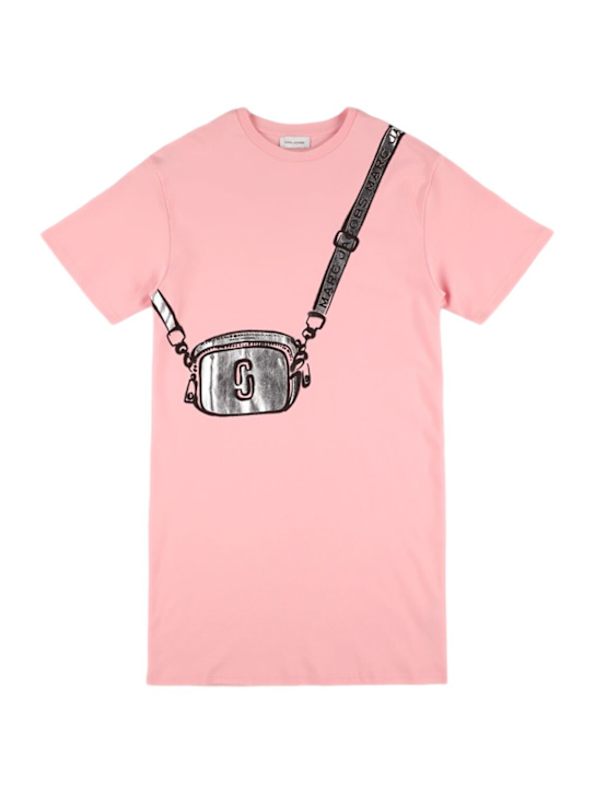 Marc Jacobs: Vestito in jersey di cotone interlock - kids-girls_0 | Luisa Via Roma