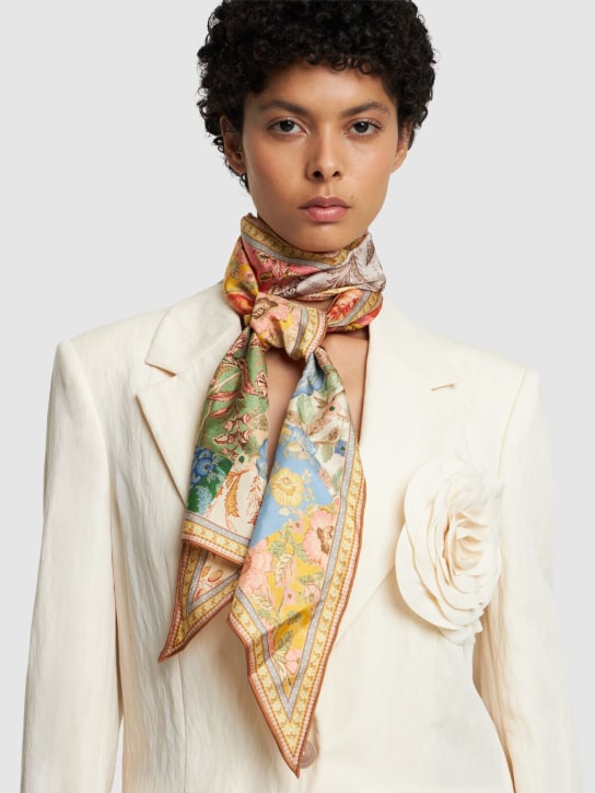 Zimmermann: Pañuelo de seda estampada - Patch Floral - women_1 | Luisa Via Roma