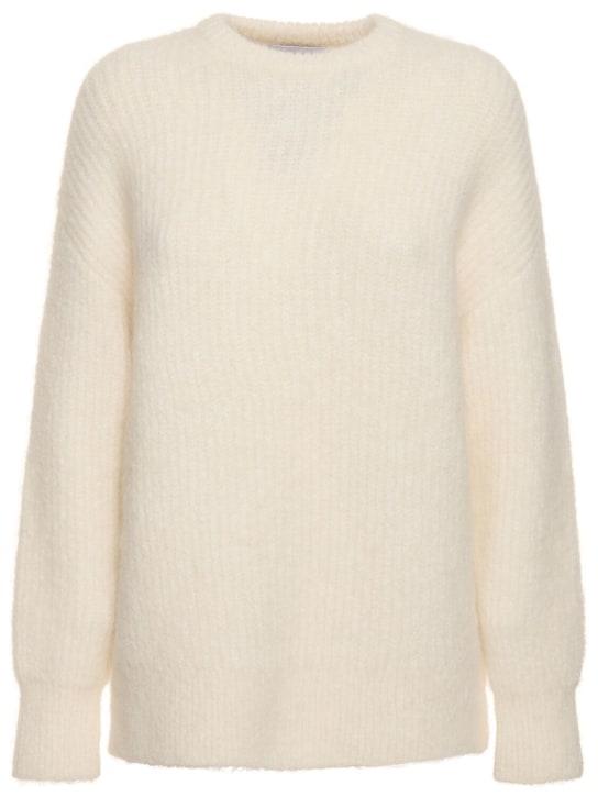 16arlington: Sephia ribbed alpaca blend knit sweater - White - women_0 | Luisa Via Roma