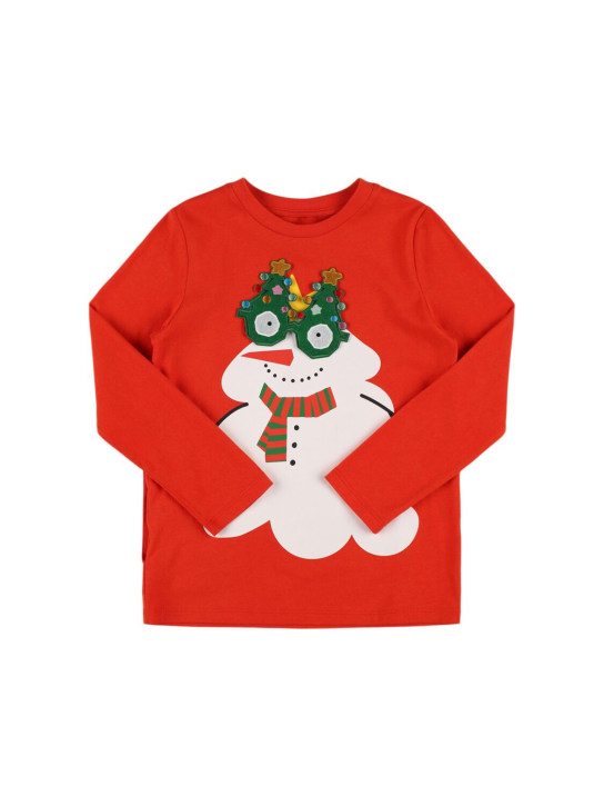 Stella McCartney Kids: コットンジャージーTシャツ - kids-girls_0 | Luisa Via Roma