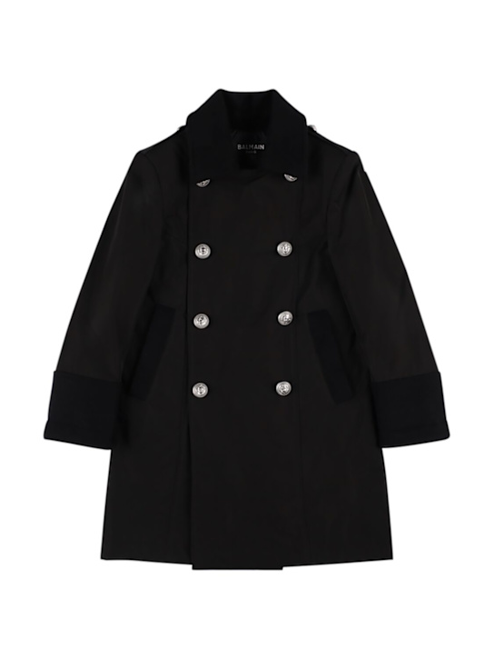 Balmain: コットンブレンドコート - kids-boys_0 | Luisa Via Roma