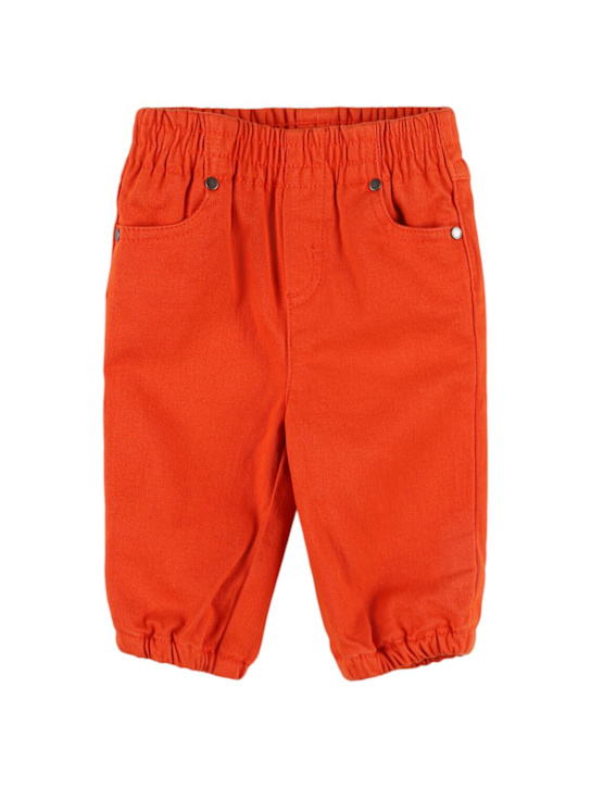 Stella McCartney Kids: ストレッチコットンギャバジンパンツ - kids-boys_0 | Luisa Via Roma