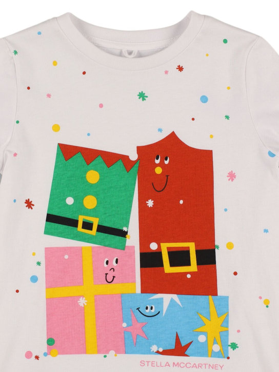 Stella McCartney Kids: コットンジャージーTシャツ - ホワイト - kids-boys_1 | Luisa Via Roma
