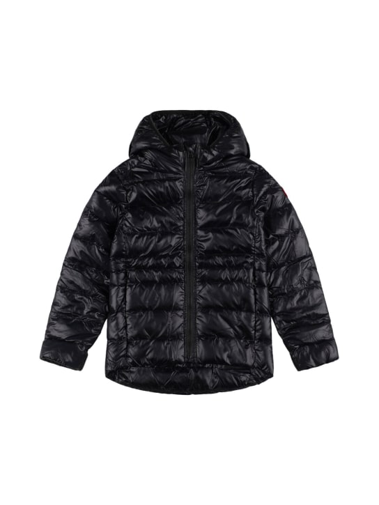 Canada Goose: Cypress Artic tech nylon down jacket - Black - kids-girls_0 | Luisa Via Roma