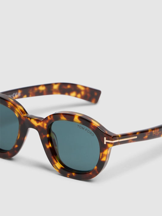 Tom Ford: Raffa plastic sunglasses - Dk Havana/Blue - men_1 | Luisa Via Roma