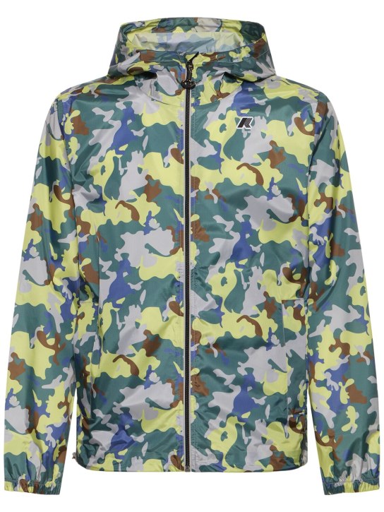 K-Way: Cleon graphic ripstop jacket - Camouflage - men_0 | Luisa Via Roma