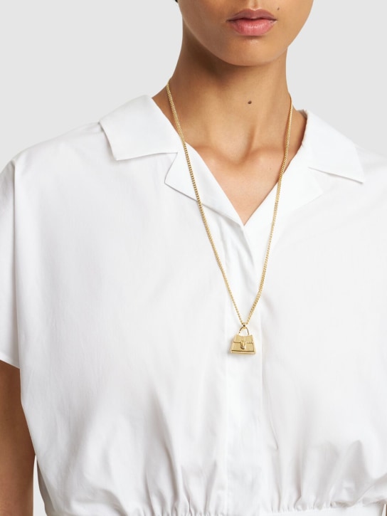 Marc Jacobs: St Marc cubic zirconia pendant necklace - Gold - women_1 | Luisa Via Roma