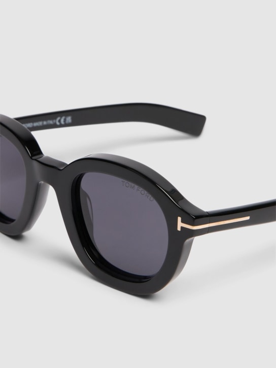 Tom Ford: Raffa acetate sunglasses - Black/Smoke - women_1 | Luisa Via Roma