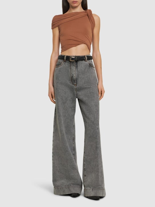 Sienna twist-shoulder crop top - Rick Owens - Women  | Luisaviaroma