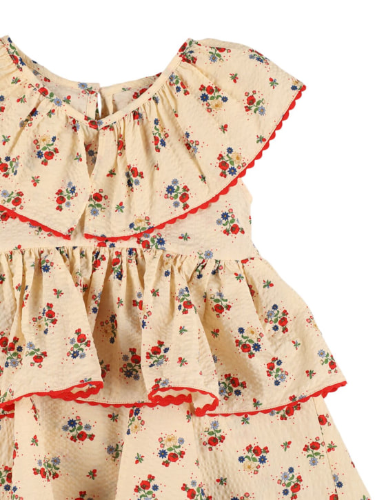 Konges Sløjd: Robe en coton biologique floral - Beige/Multi - kids-girls_1 | Luisa Via Roma