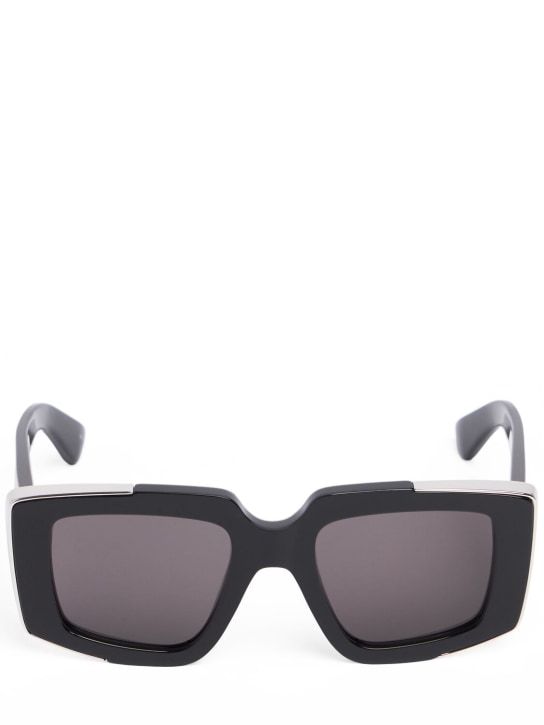 Alexander McQueen: AM0446S acetate sunglasses - Siyah - women_0 | Luisa Via Roma