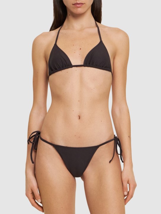 Tropic Of C: Praia triangle bikini top - Kahverengi - women_1 | Luisa Via Roma