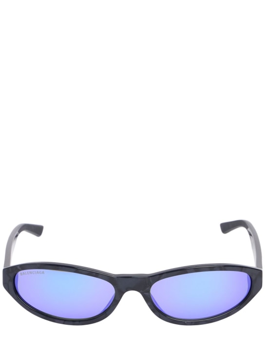 Balenciaga: BB0007S Neo acetate sunglasses - Violet Pearl - women_0 | Luisa Via Roma