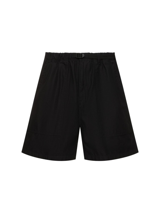 Carhartt WIP: Hayworth rinsed shorts - Siyah - men_0 | Luisa Via Roma