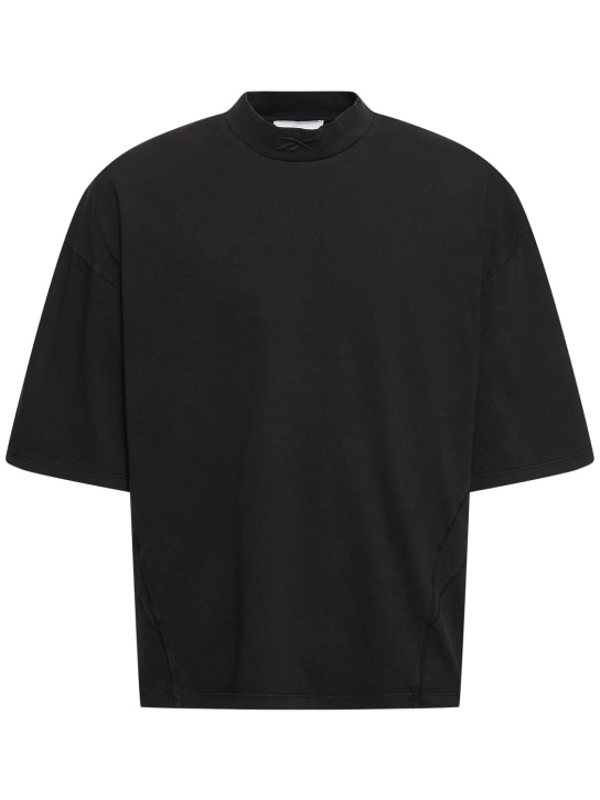 Reebok Classics: Oversized t-shirt - Washed Black - men_0 | Luisa Via Roma