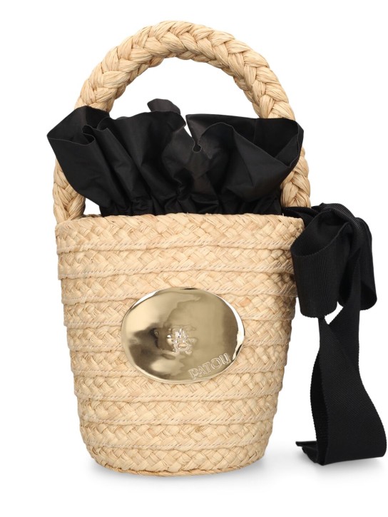 Patou: Raffia GG Bucket bag - Vanilla - women_0 | Luisa Via Roma