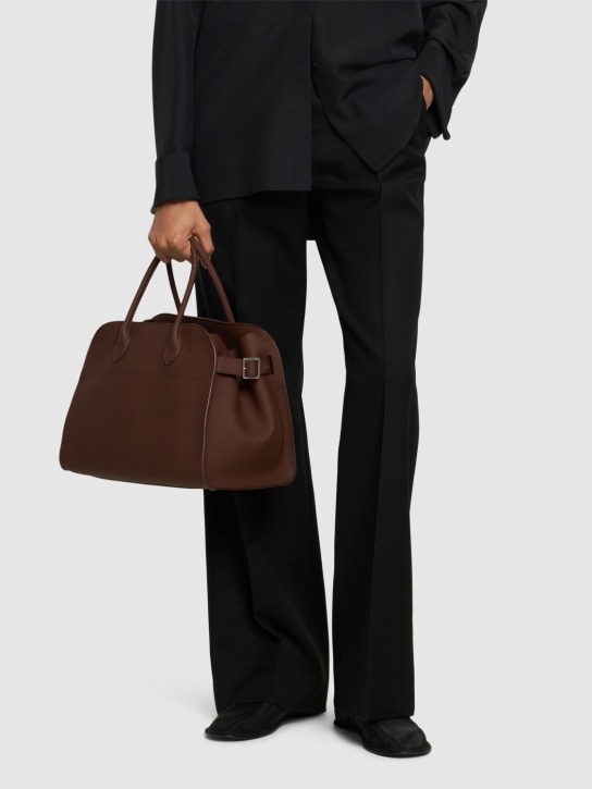 The Row: Soft Margaux 12 grain leather bag - women_1 | Luisa Via Roma