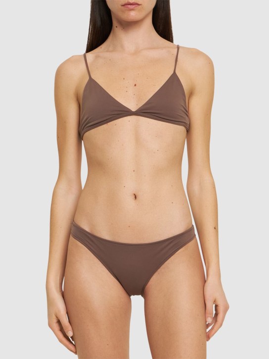 Tropic Of C: Ischia bikini top top - Brown - women_1 | Luisa Via Roma