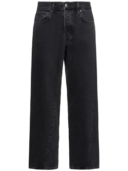 SUNFLOWER: Jeans de denim de twist ancho - Negro Lavado - men_0 | Luisa Via Roma