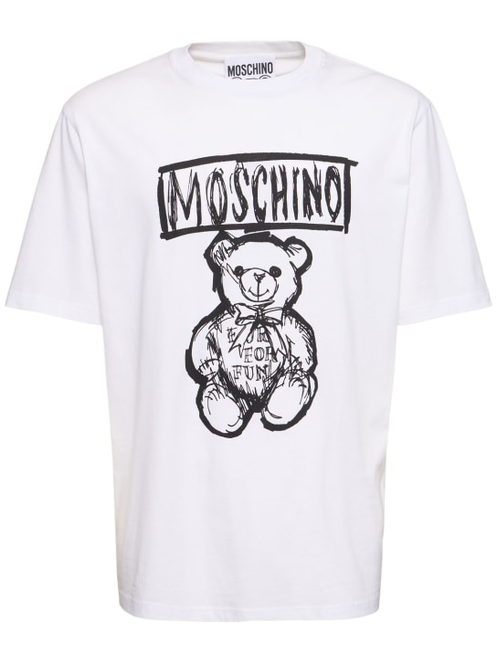 Moschino: Teddy short sleeve t-shirt - men_0 | Luisa Via Roma
