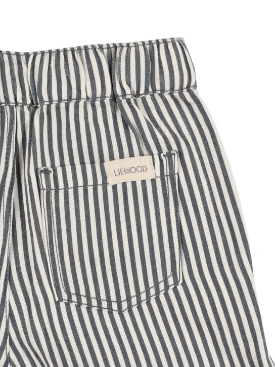 Liewood: Shorts aus Bio-Baumwolle mit Streifen - Navy/Weiß - kids-girls_1 | Luisa Via Roma