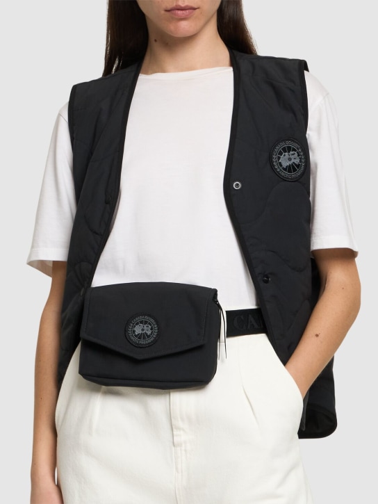 Canada Goose: Mini waist belt bag - Black - women_1 | Luisa Via Roma
