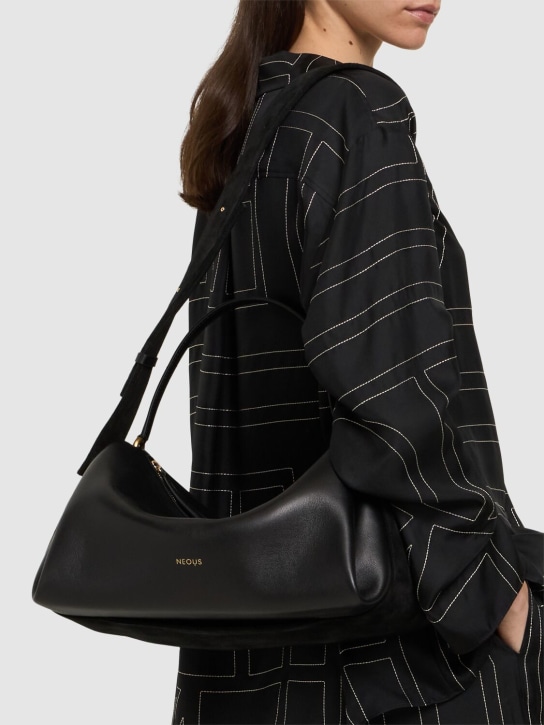 Neous: Scorpius leather shoulder bag - Black - women_1 | Luisa Via Roma
