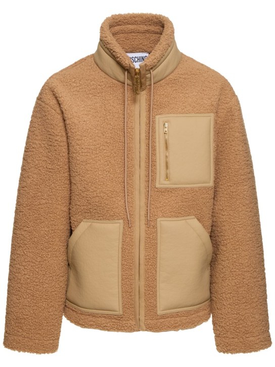 Moschino: Teddy casual jacket - men_0 | Luisa Via Roma