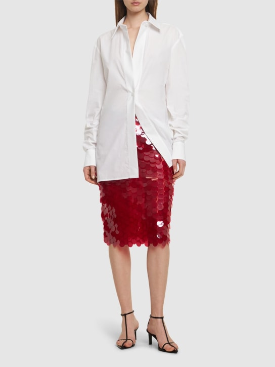 16arlington: Delta round sequined skirt - Red - women_1 | Luisa Via Roma