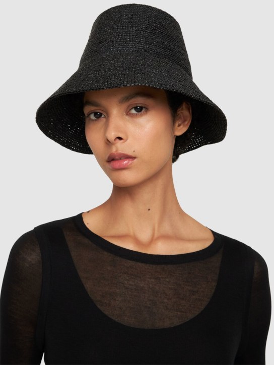 Janessa Leone: Felix straw bucket hat - women_1 | Luisa Via Roma