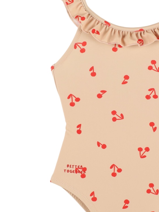 Liewood: Printed recycled nylon onepiece swimsuit - Pink - kids-girls_1 | Luisa Via Roma