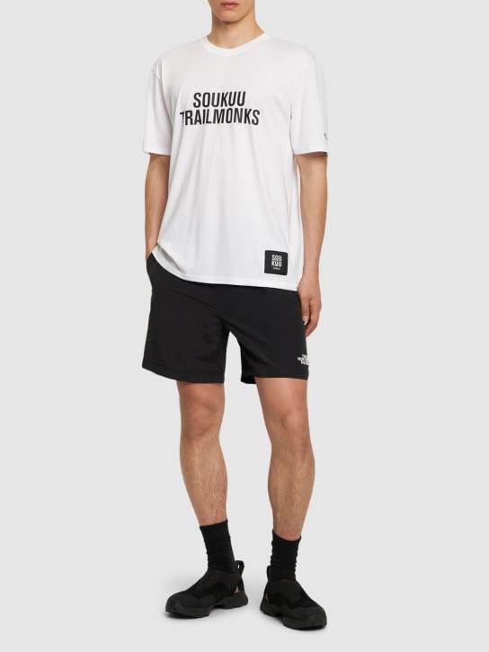 The North Face: T-shirt de randonnée en tissu technique Soukuu - Blanc Vif - men_1 | Luisa Via Roma