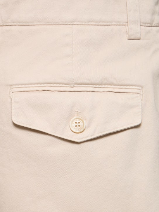 Brunello Cucinelli: Dyed cotton shorts - men_3 | Luisa Via Roma