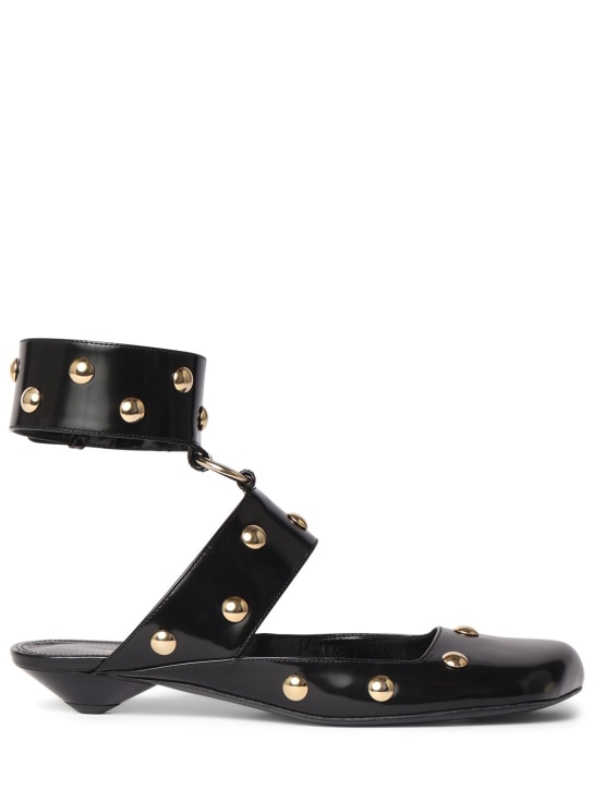 Chloé: Zapatos planos de piel 20mm - Negro - women_0 | Luisa Via Roma