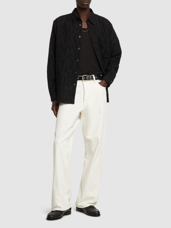SUNFLOWER: Jean ample en denim L32 - Blanc Vintage - men_1 | Luisa Via Roma